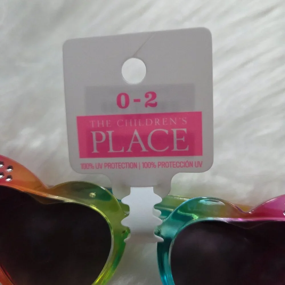 The Children's Place Rainbow Heart Sunglasses